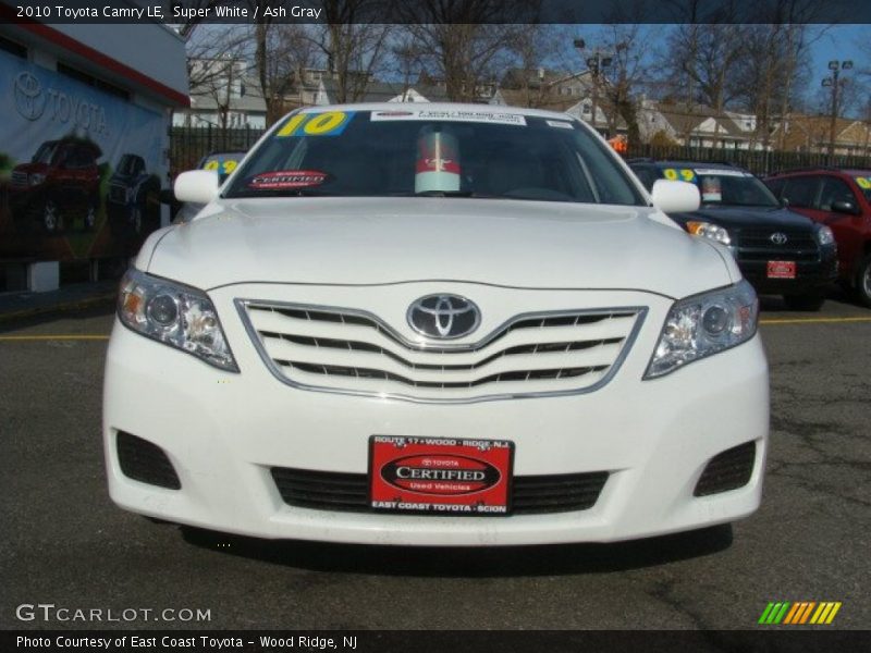 Super White / Ash Gray 2010 Toyota Camry LE