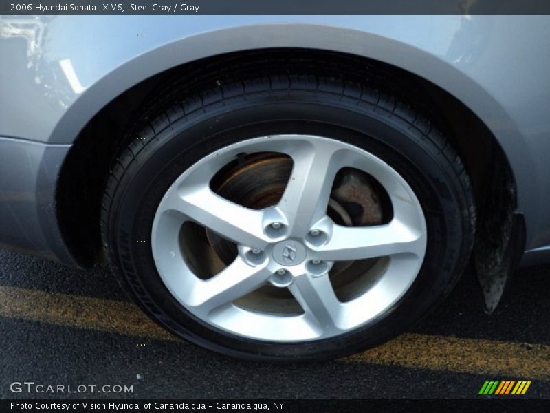 Steel Gray / Gray 2006 Hyundai Sonata LX V6