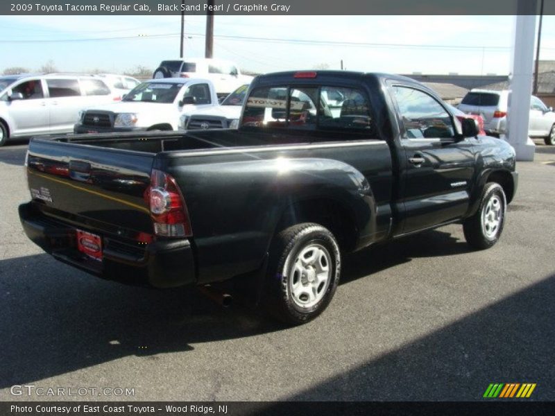 Black Sand Pearl / Graphite Gray 2009 Toyota Tacoma Regular Cab