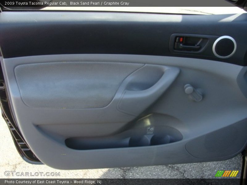 Black Sand Pearl / Graphite Gray 2009 Toyota Tacoma Regular Cab