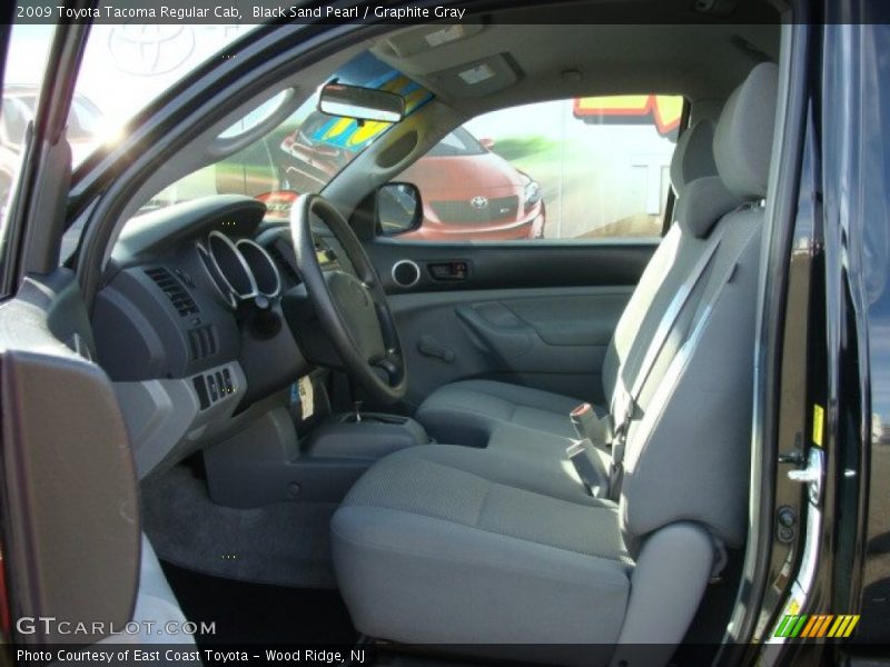 Black Sand Pearl / Graphite Gray 2009 Toyota Tacoma Regular Cab