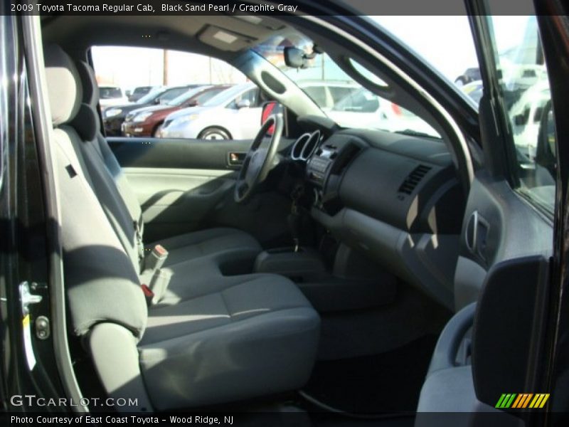 Black Sand Pearl / Graphite Gray 2009 Toyota Tacoma Regular Cab