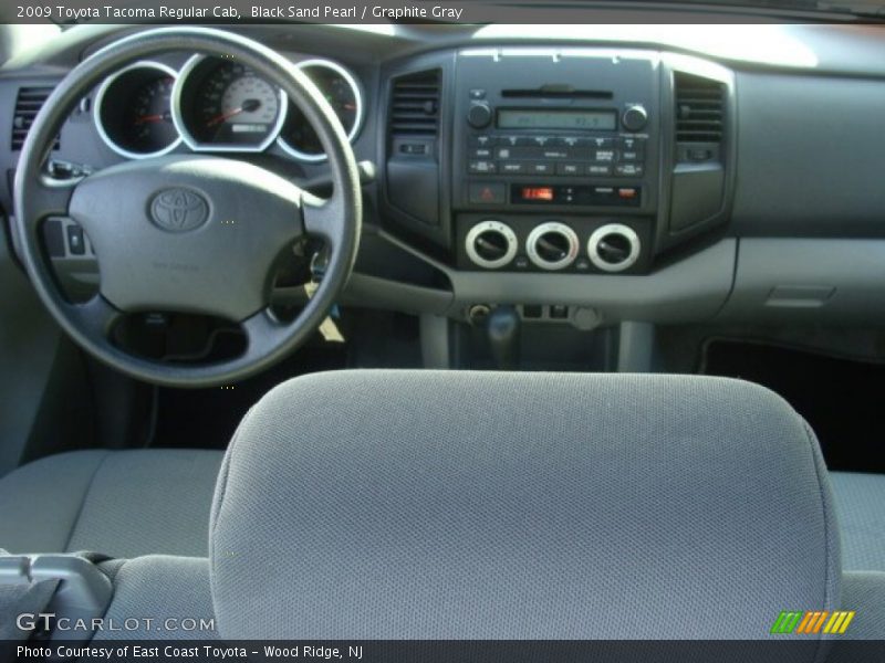 Black Sand Pearl / Graphite Gray 2009 Toyota Tacoma Regular Cab