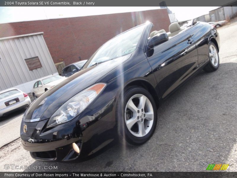 Black / Ivory 2004 Toyota Solara SE V6 Convertible