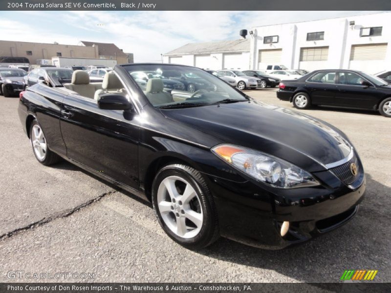 Black / Ivory 2004 Toyota Solara SE V6 Convertible