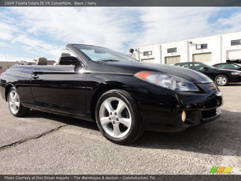 Black / Ivory 2004 Toyota Solara SE V6 Convertible