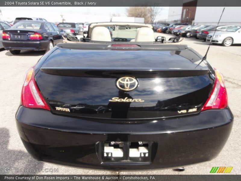 Black / Ivory 2004 Toyota Solara SE V6 Convertible