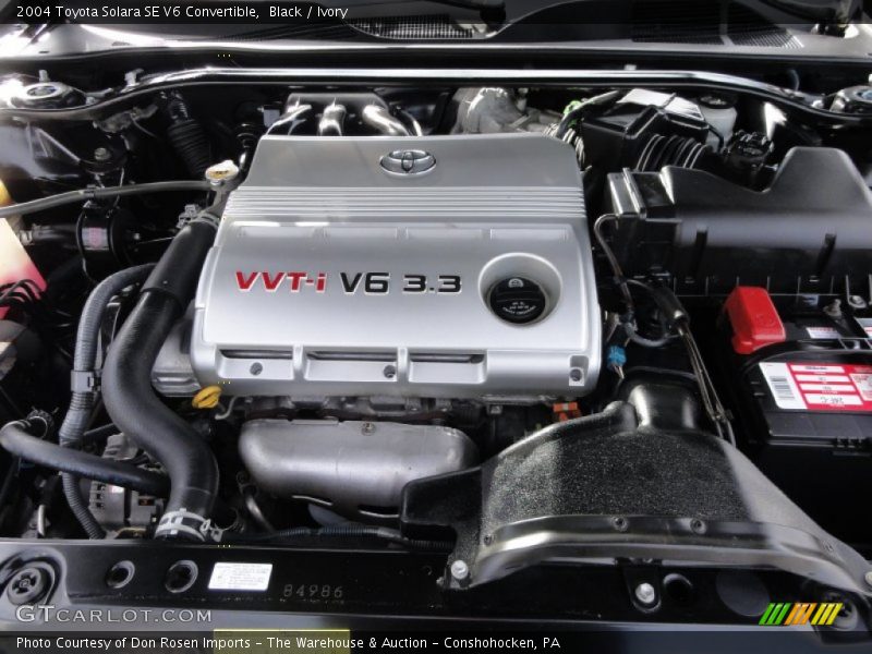 Black / Ivory 2004 Toyota Solara SE V6 Convertible