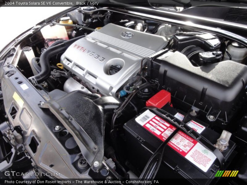 Black / Ivory 2004 Toyota Solara SE V6 Convertible