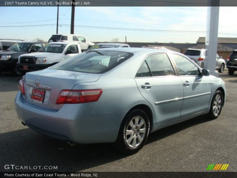 Sky Blue Pearl / Ash 2007 Toyota Camry XLE V6