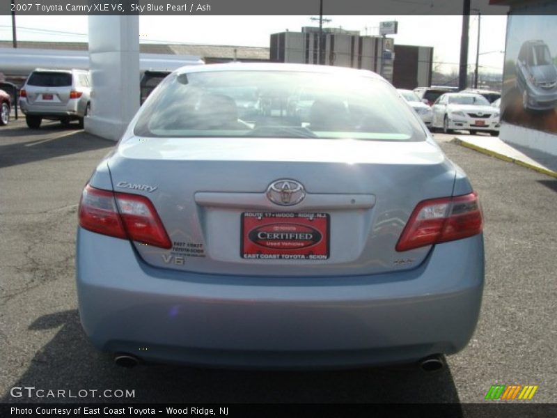 Sky Blue Pearl / Ash 2007 Toyota Camry XLE V6