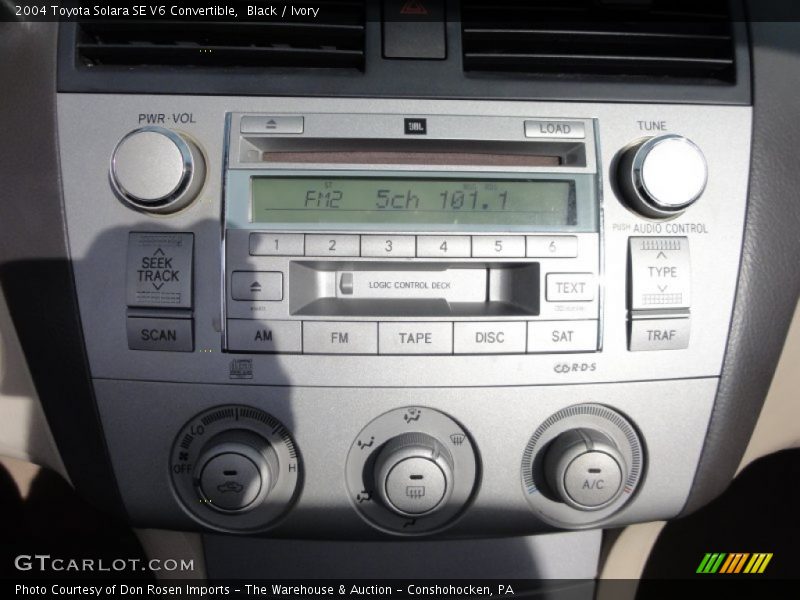 Black / Ivory 2004 Toyota Solara SE V6 Convertible