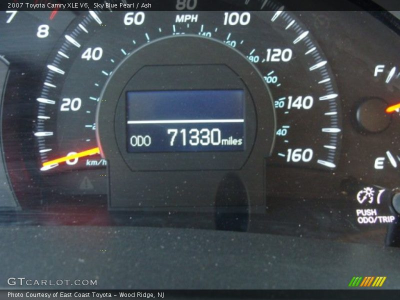 Sky Blue Pearl / Ash 2007 Toyota Camry XLE V6