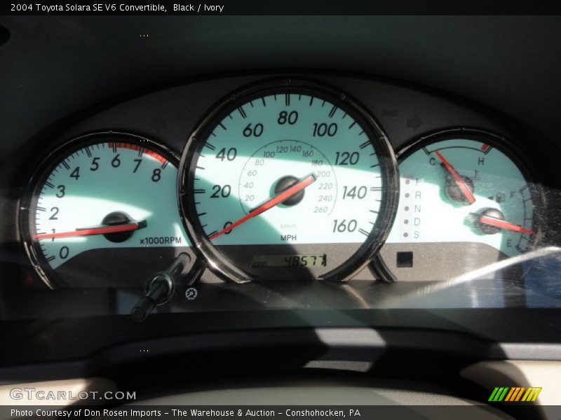 Black / Ivory 2004 Toyota Solara SE V6 Convertible