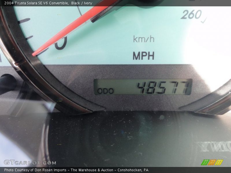Black / Ivory 2004 Toyota Solara SE V6 Convertible