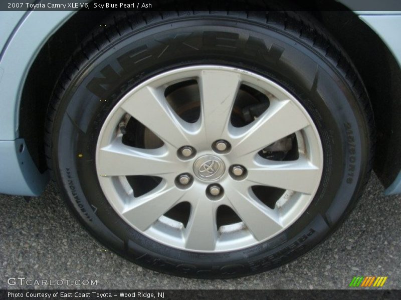 Sky Blue Pearl / Ash 2007 Toyota Camry XLE V6