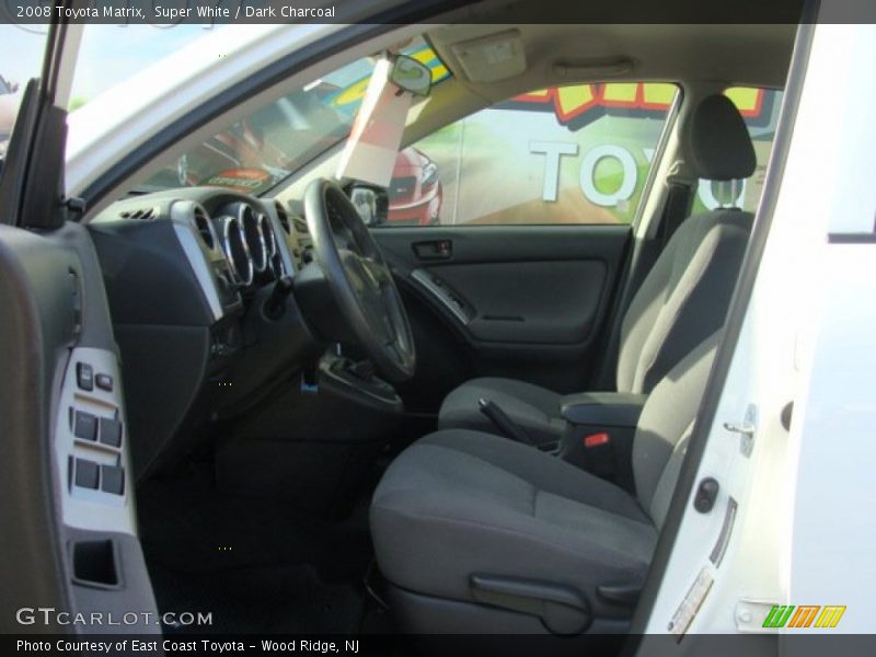 Super White / Dark Charcoal 2008 Toyota Matrix