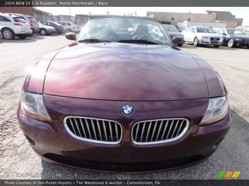 Merlot Red Metallic / Black 2004 BMW Z4 3.0i Roadster