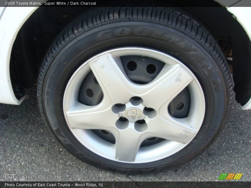 Super White / Dark Charcoal 2008 Toyota Matrix