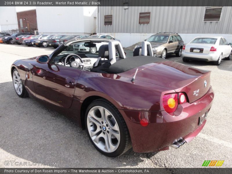 Merlot Red Metallic / Black 2004 BMW Z4 3.0i Roadster