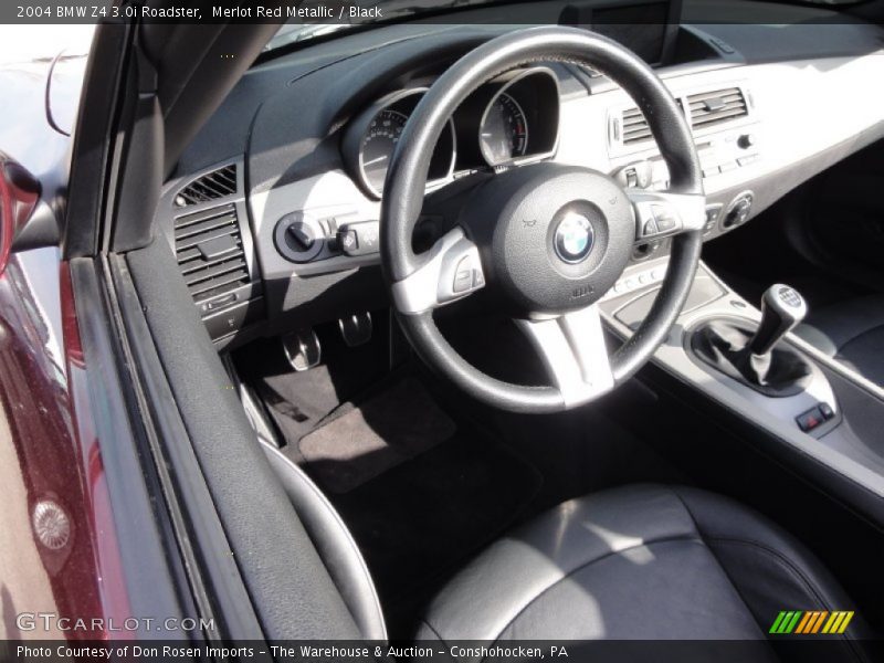 Merlot Red Metallic / Black 2004 BMW Z4 3.0i Roadster