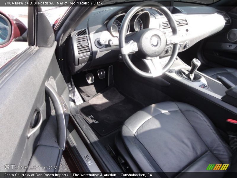 Merlot Red Metallic / Black 2004 BMW Z4 3.0i Roadster