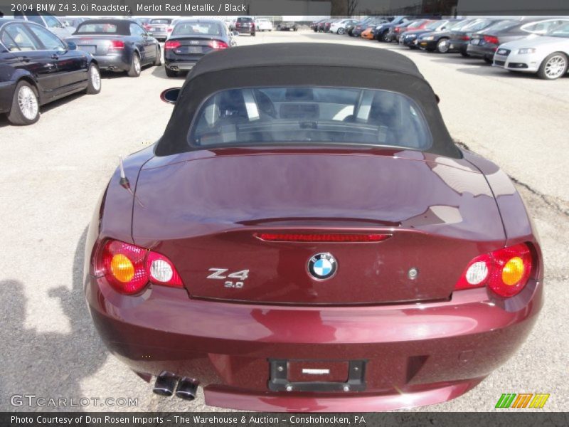 Merlot Red Metallic / Black 2004 BMW Z4 3.0i Roadster