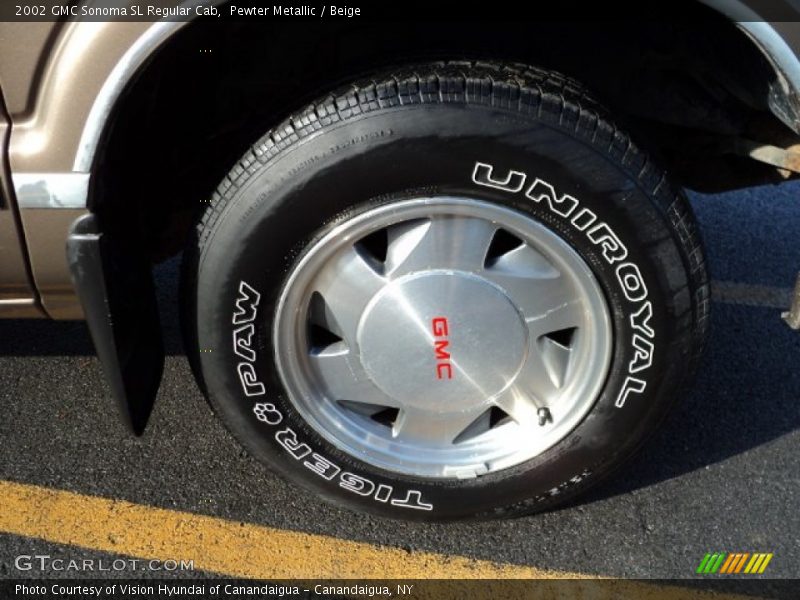 Pewter Metallic / Beige 2002 GMC Sonoma SL Regular Cab