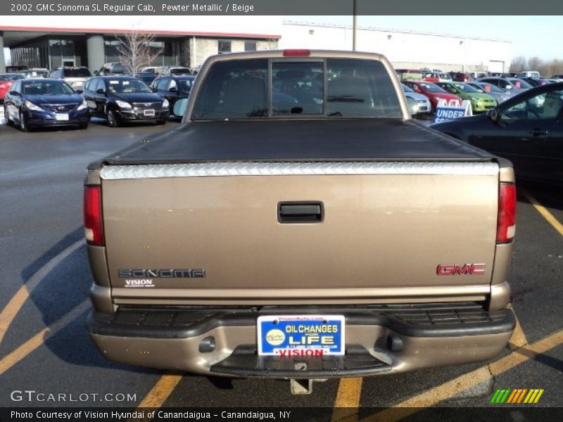 Pewter Metallic / Beige 2002 GMC Sonoma SL Regular Cab