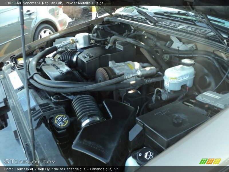 Pewter Metallic / Beige 2002 GMC Sonoma SL Regular Cab