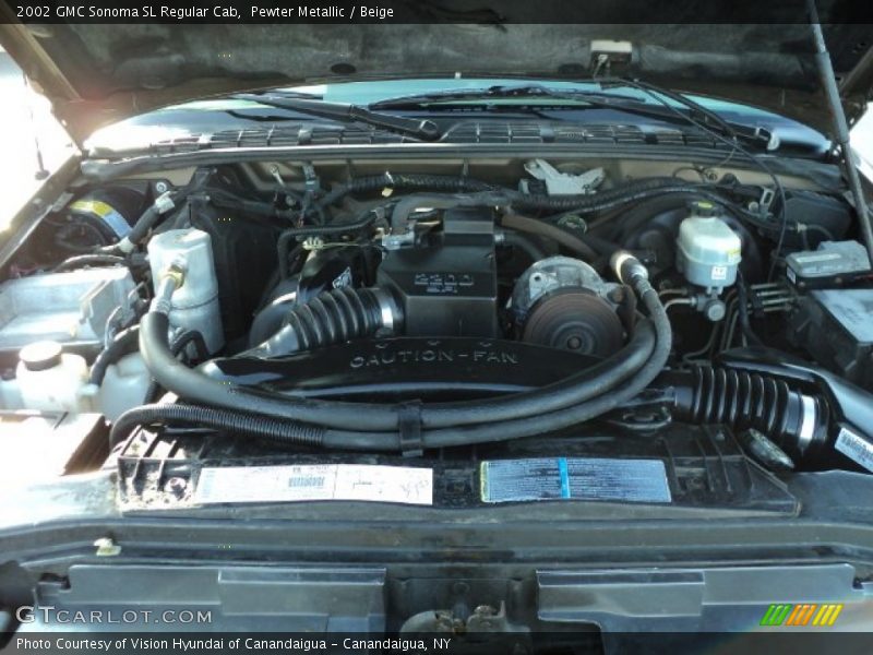 Pewter Metallic / Beige 2002 GMC Sonoma SL Regular Cab