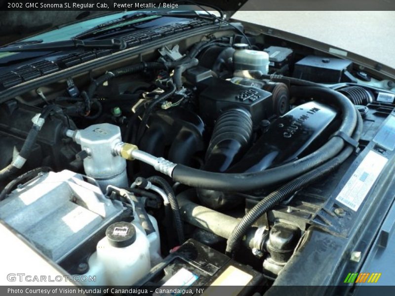 Pewter Metallic / Beige 2002 GMC Sonoma SL Regular Cab