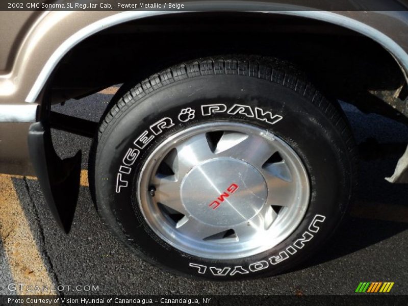 Pewter Metallic / Beige 2002 GMC Sonoma SL Regular Cab