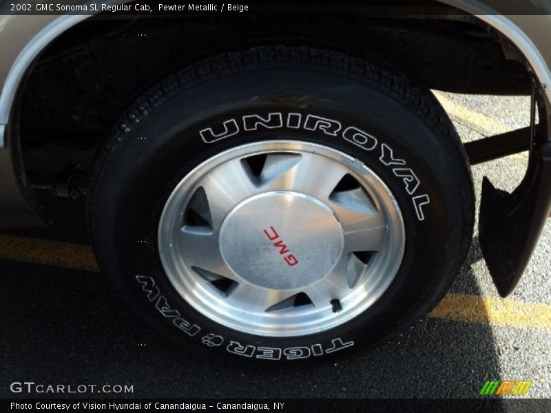 Pewter Metallic / Beige 2002 GMC Sonoma SL Regular Cab