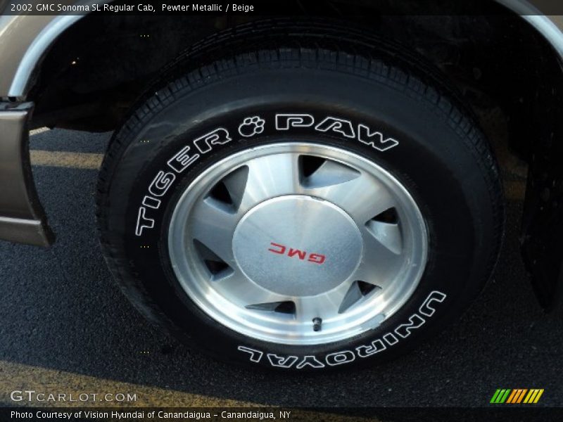 Pewter Metallic / Beige 2002 GMC Sonoma SL Regular Cab