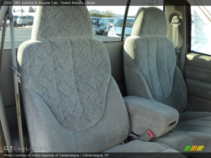 Pewter Metallic / Beige 2002 GMC Sonoma SL Regular Cab