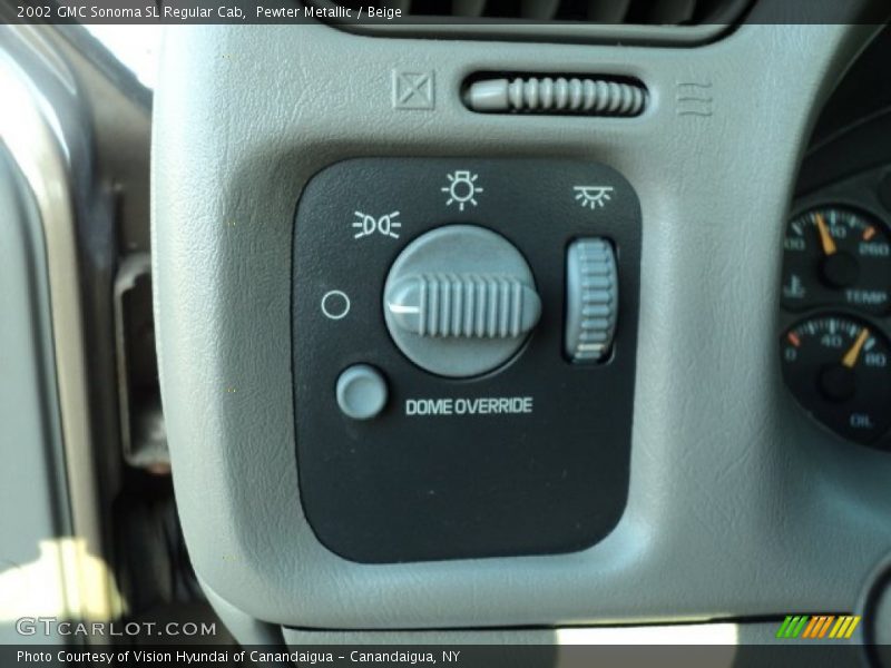 Pewter Metallic / Beige 2002 GMC Sonoma SL Regular Cab
