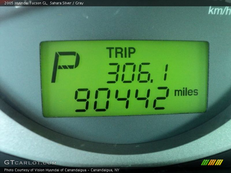 Sahara Silver / Gray 2005 Hyundai Tucson GL