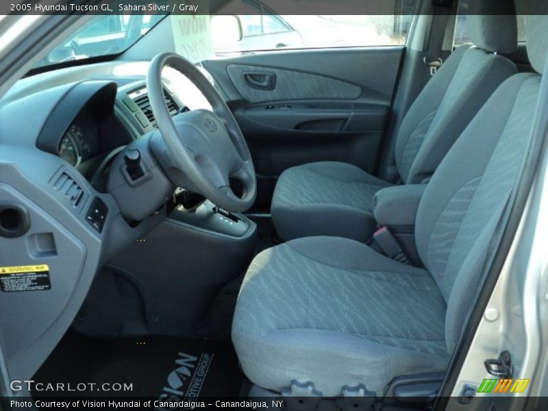 Sahara Silver / Gray 2005 Hyundai Tucson GL