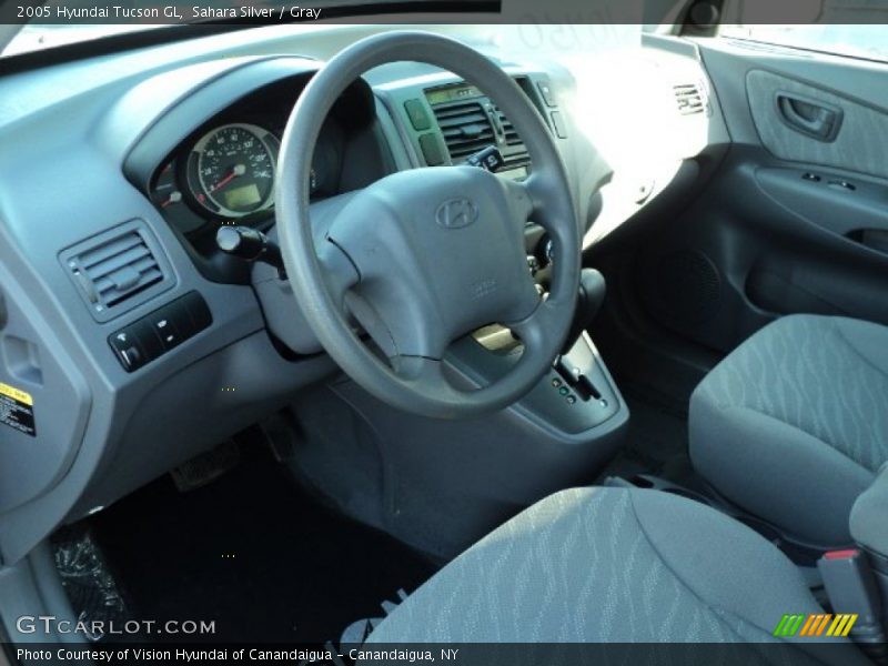 Sahara Silver / Gray 2005 Hyundai Tucson GL
