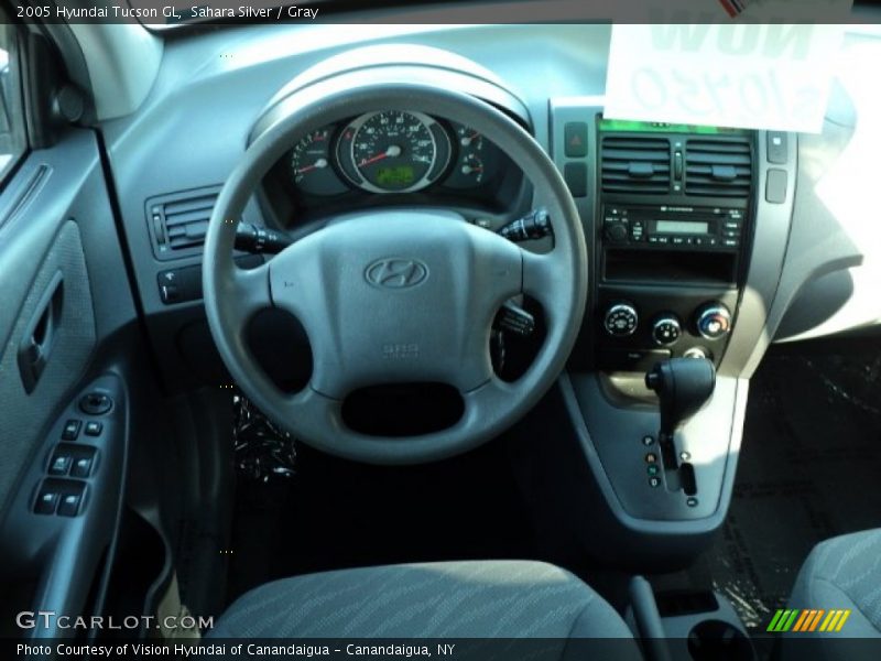 Sahara Silver / Gray 2005 Hyundai Tucson GL