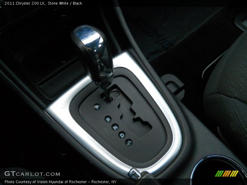 Stone White / Black 2011 Chrysler 200 LX