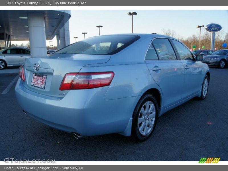 Sky Blue Pearl / Ash 2007 Toyota Camry XLE V6