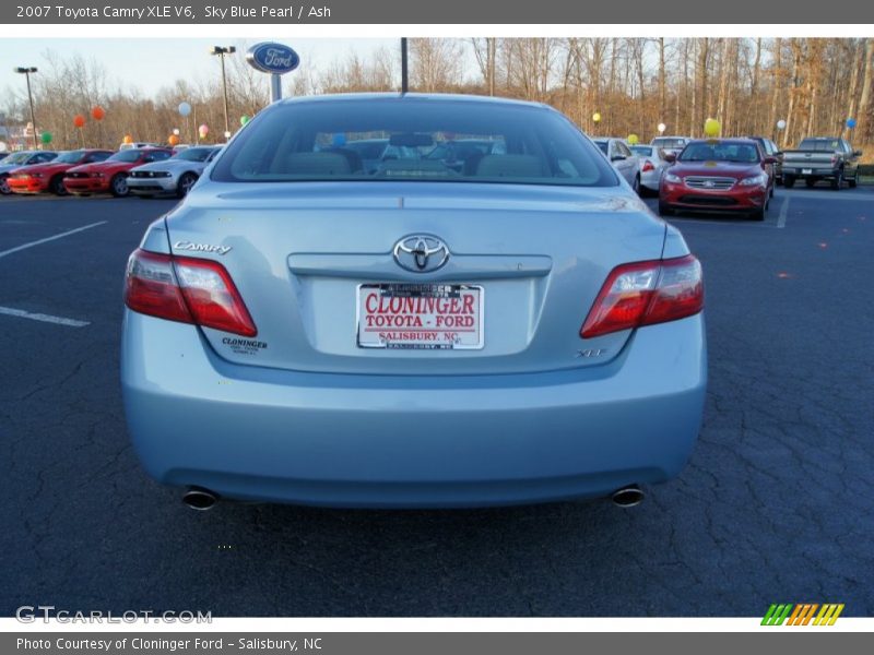 Sky Blue Pearl / Ash 2007 Toyota Camry XLE V6