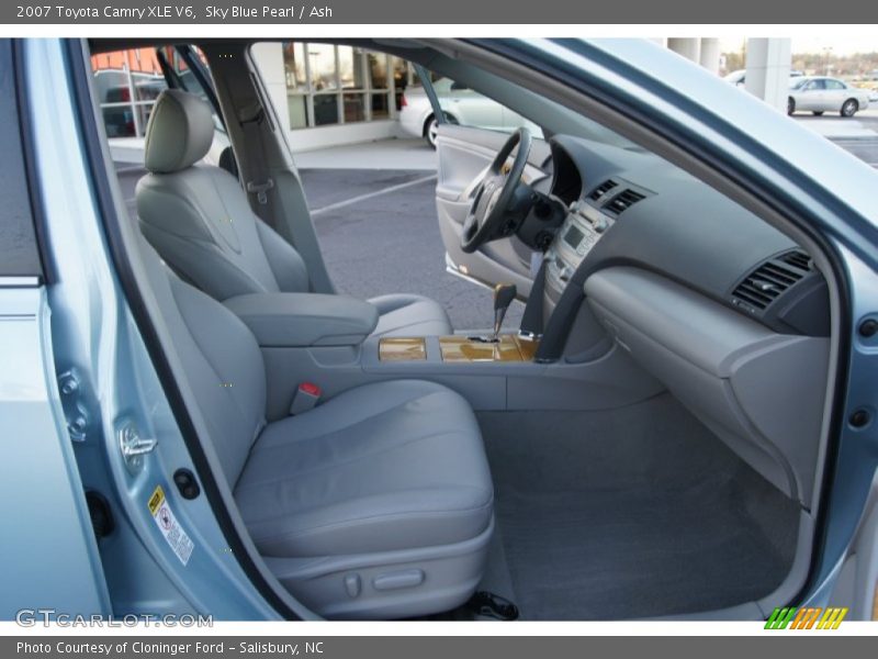 Sky Blue Pearl / Ash 2007 Toyota Camry XLE V6