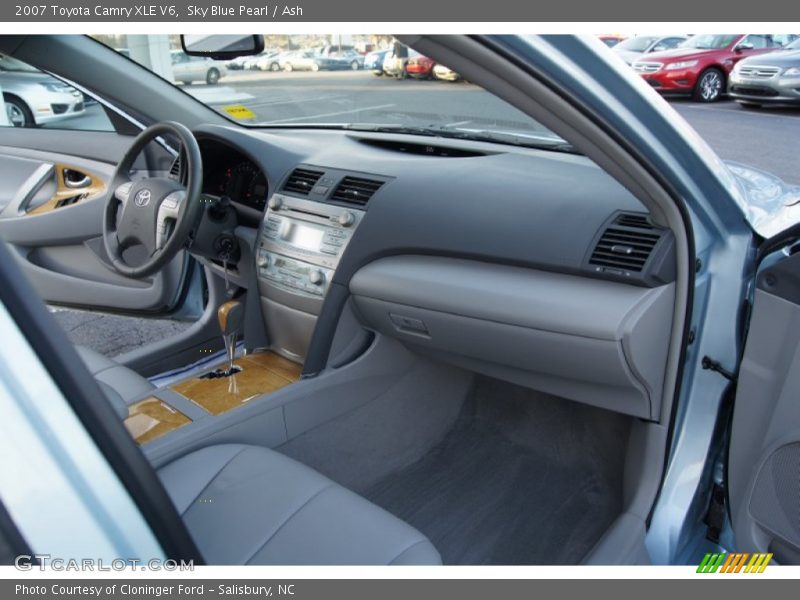Sky Blue Pearl / Ash 2007 Toyota Camry XLE V6