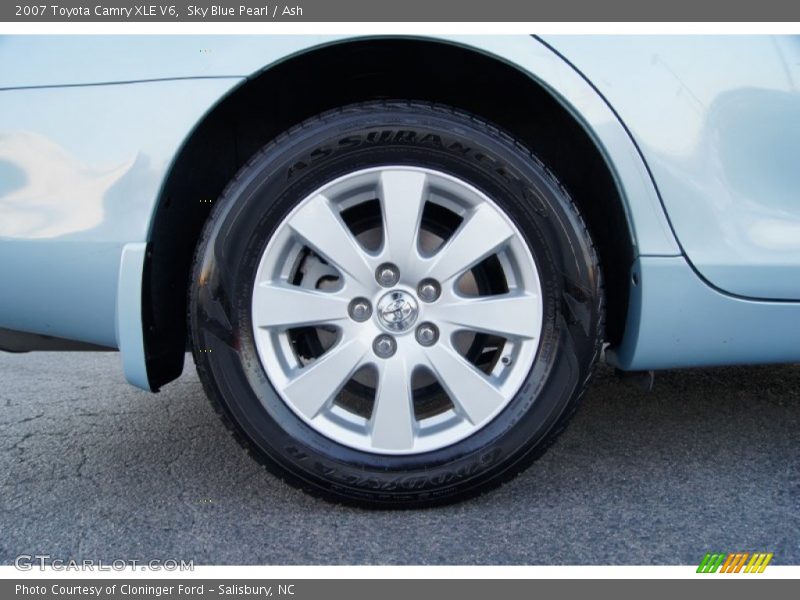 Sky Blue Pearl / Ash 2007 Toyota Camry XLE V6