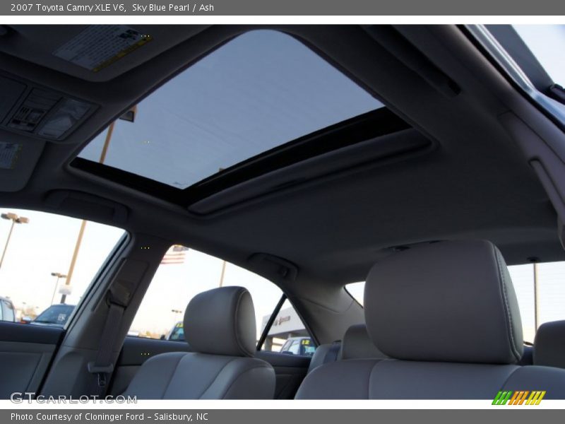 Sky Blue Pearl / Ash 2007 Toyota Camry XLE V6