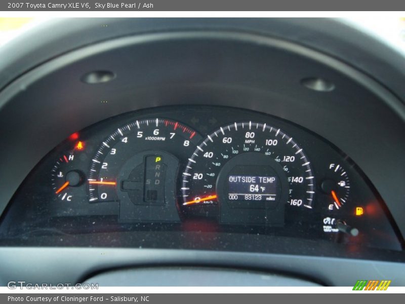Sky Blue Pearl / Ash 2007 Toyota Camry XLE V6
