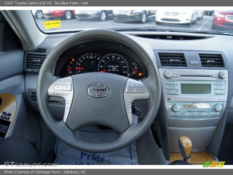 Sky Blue Pearl / Ash 2007 Toyota Camry XLE V6